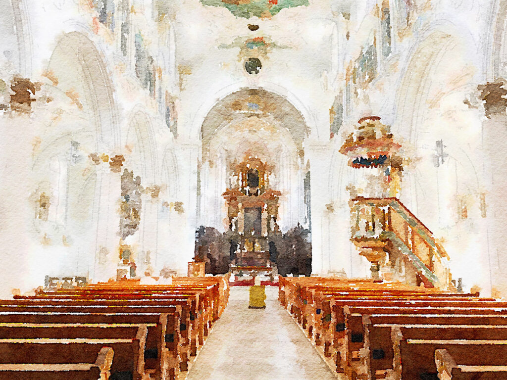 Die Kirche vom Kloster Mariastein