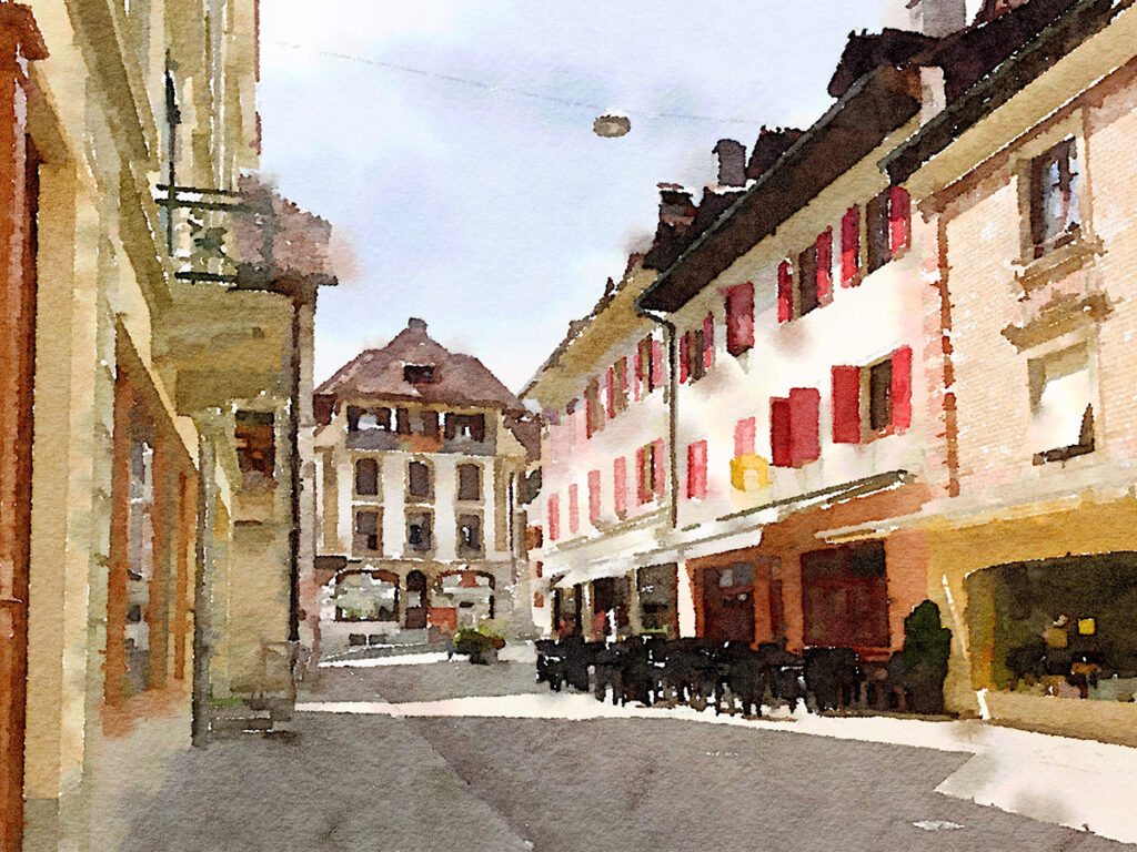 In der Altstadt von Moutier