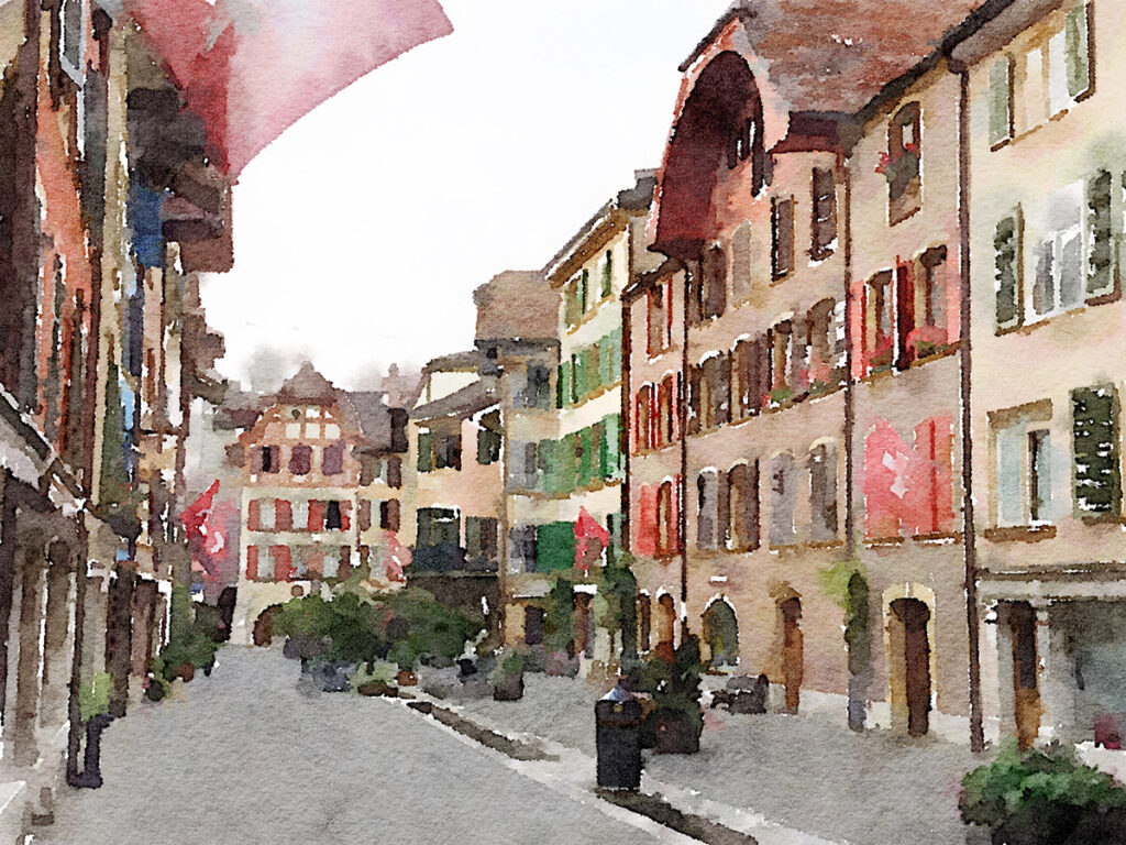 Die Altstadt von La Neuveville