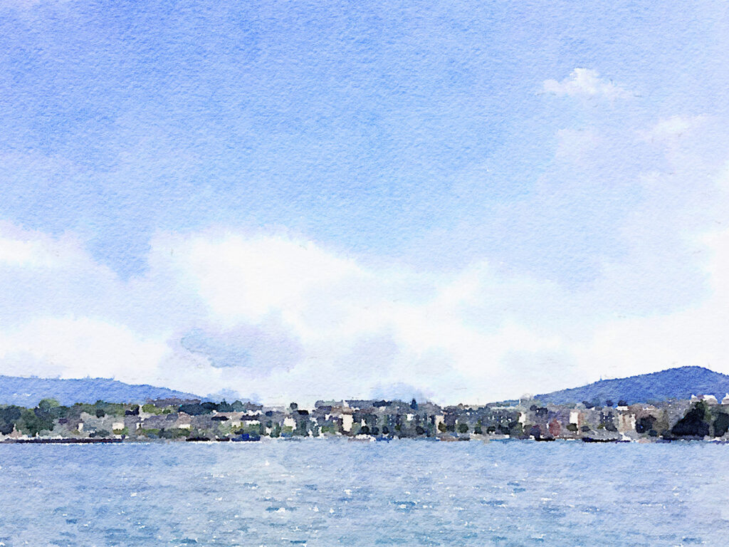 Bei Genf am Genfer See