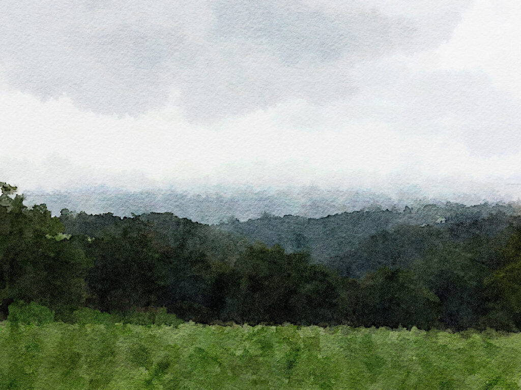 Regen zwischen Espalion und Golinhac
