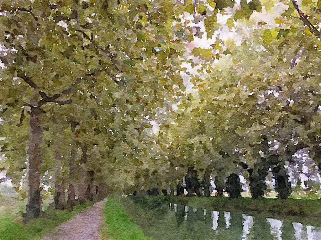 Kanal der Garonne zwischen Moissac und Auvillar