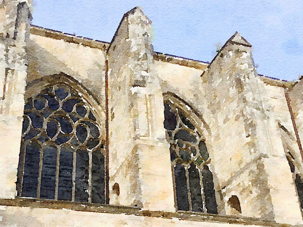 Aussenansicht der Kathedrale Saint-Pierre von Condom