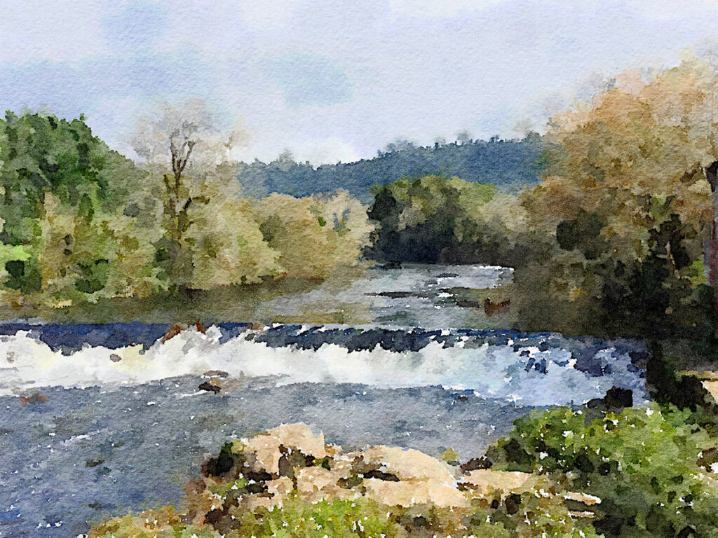 Rio Tambre bei Ponte Maceira