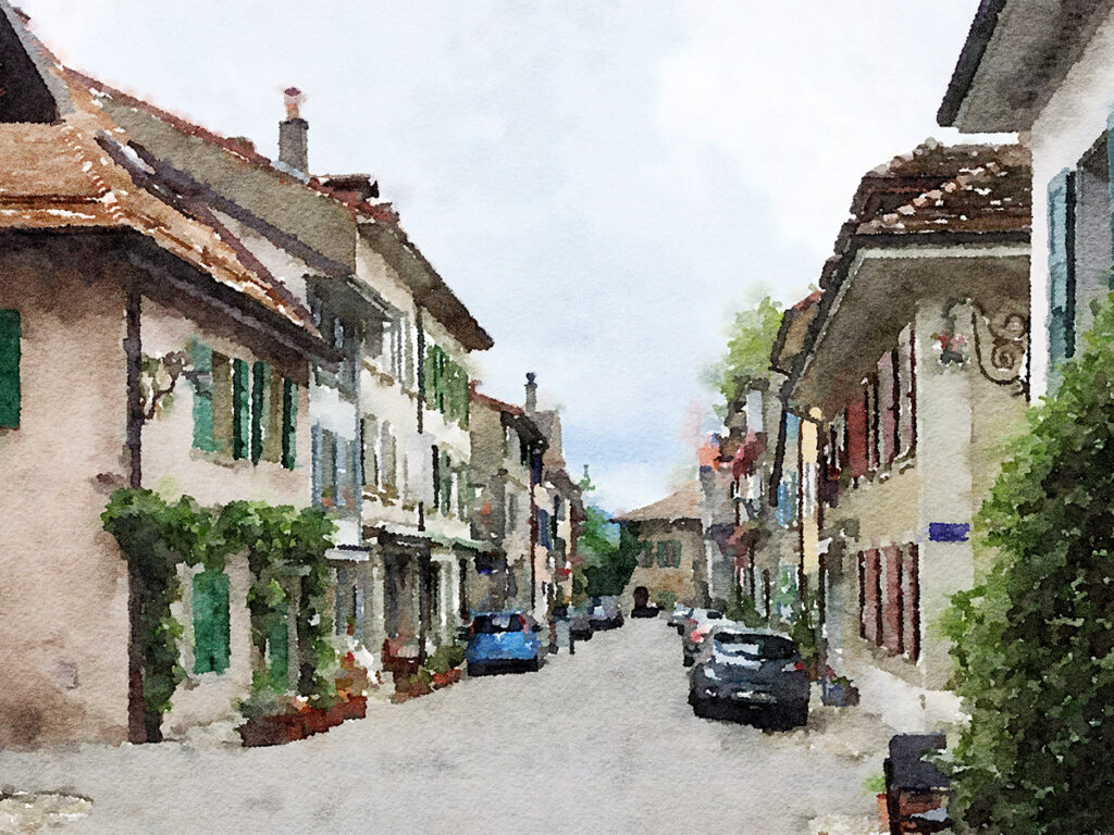 Das mittelalterliche Stadtchen Saint-Prex