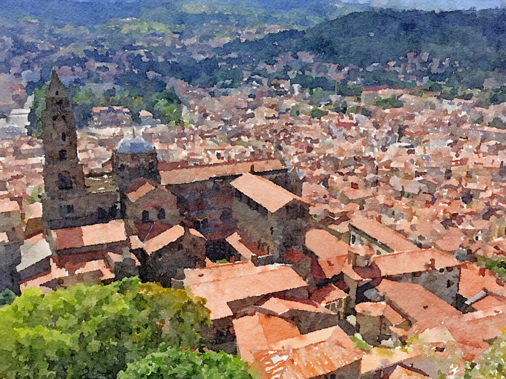 Rote Dächer von Le Puy-en-Velay