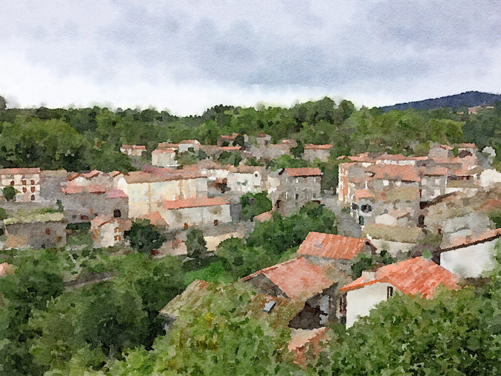 Das Städtchen Saint-Privat-d’Allier