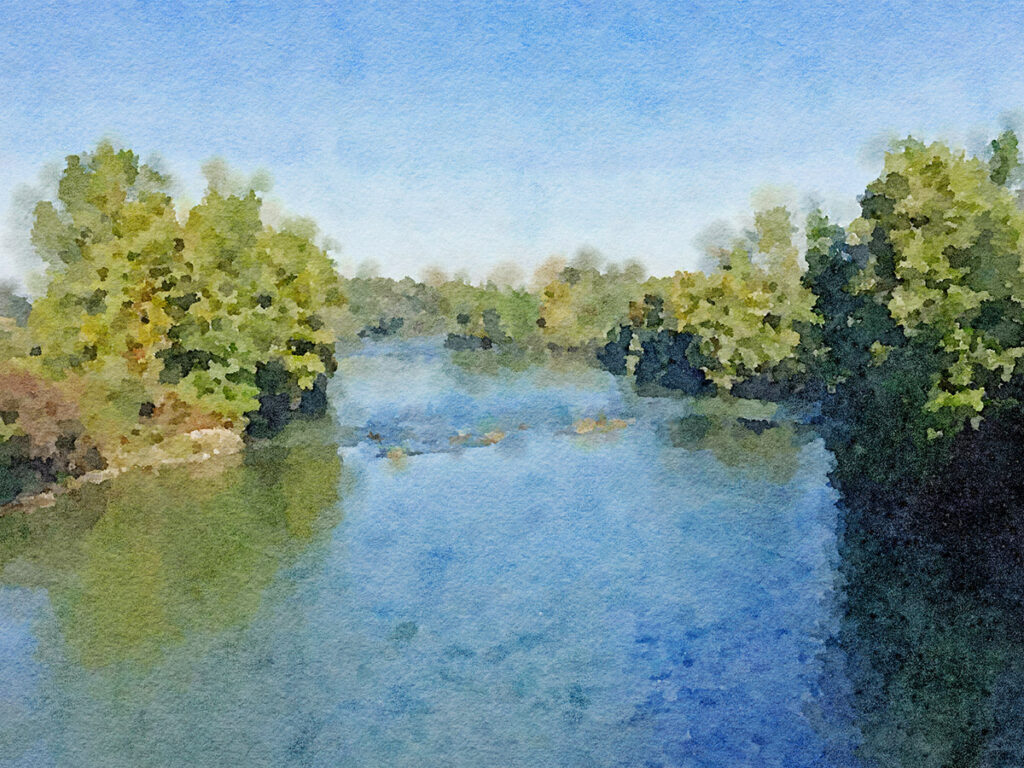Der Fluss Gave de Pau