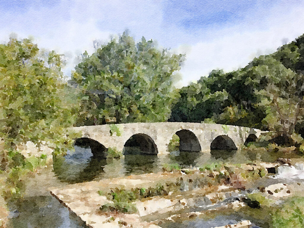 Brücke über den Fluss Ulzama