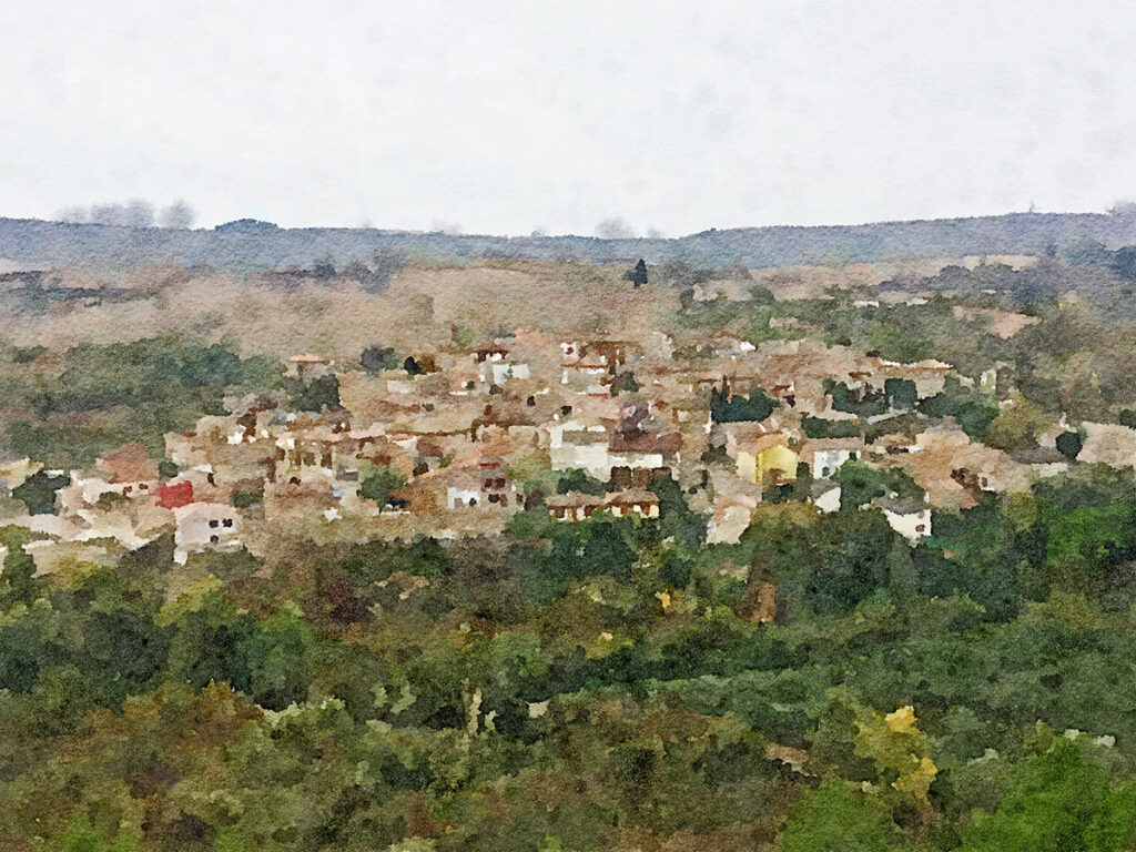 Der Ort Sansol am Río Linares